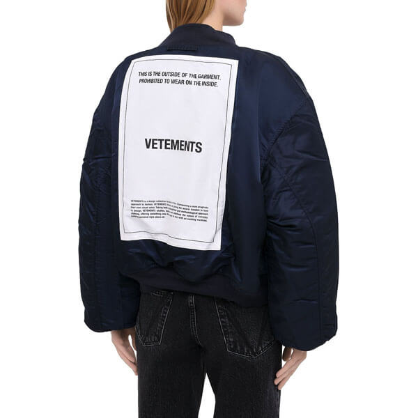 ヴェトモン ジャケット コピー VETEMENTS MA-1新作 リバーシブル ボンバージャケット