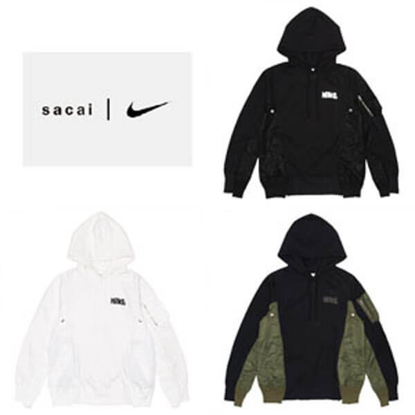 サカイ ナイキ コラボ パーカー 偽物 注目コラボ Sacai x ナイキ Lab U Nrg Rh Hoodie