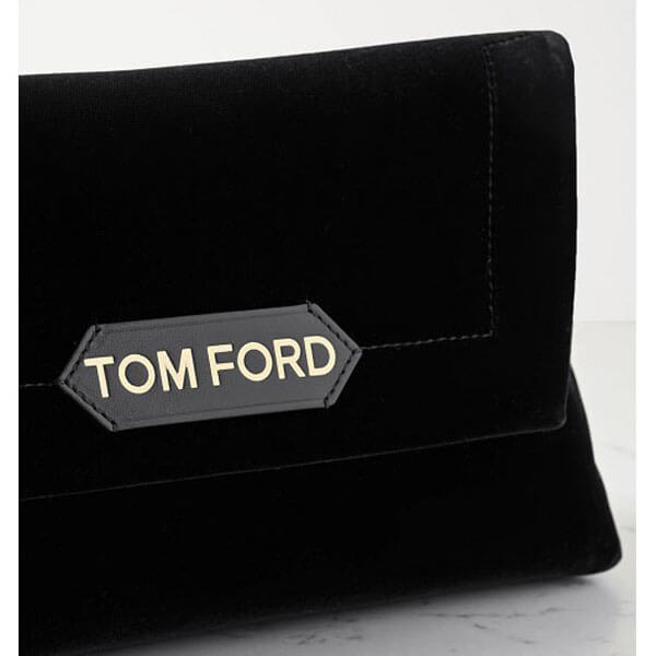 トムフォード バッグ コピー TOM FORD Label ベルベット ショルダーバッグ