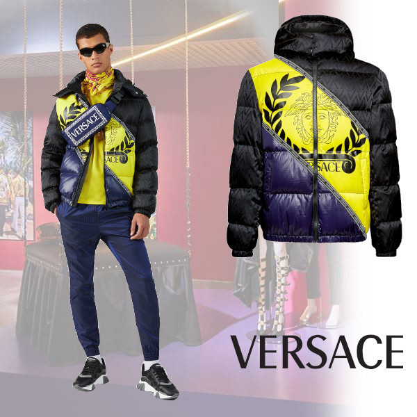 ヴェルサーチェ ダウンジャケット コピー 2020-21AW VERSACE メデューサモチーフ black