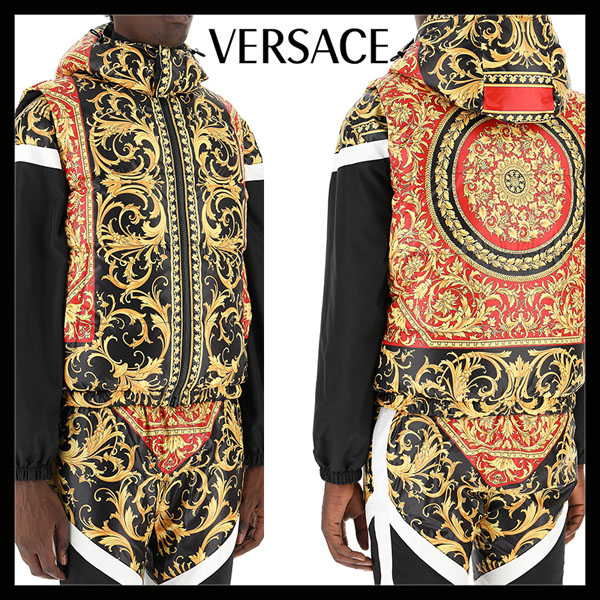 ヴェルサーチ ダウンジャケット コピー★VERSACE★リバーシブルダウンジャケット