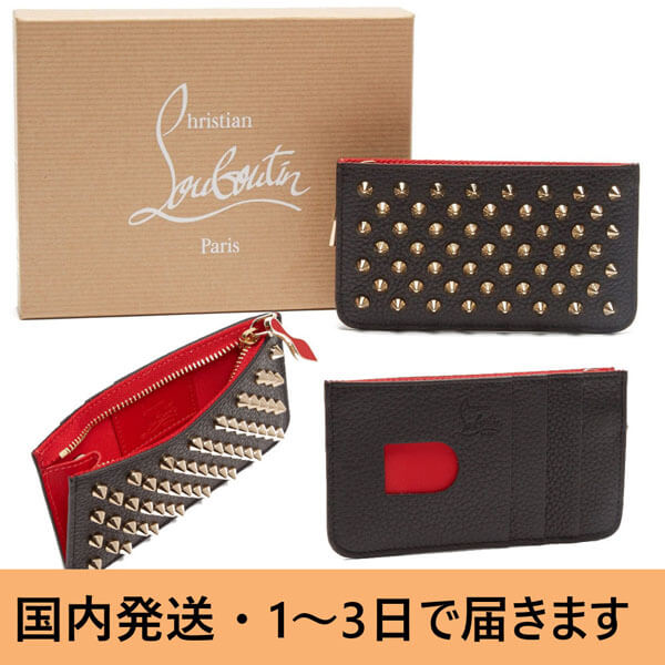 クリスチャン ルブタン カードケースコピー CHRISTIAN LOUBOUTIN スパイク Credilou カードケース