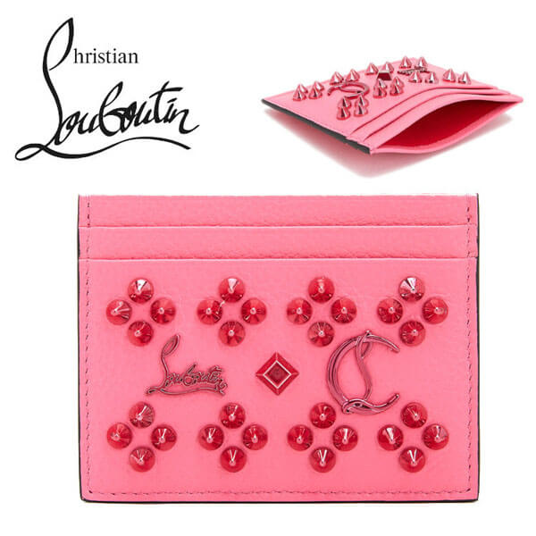 クリスチャン ルブタン カードケースコピー☆Christian Louboutin☆ カードケース ピンク Kios 3175225 P500