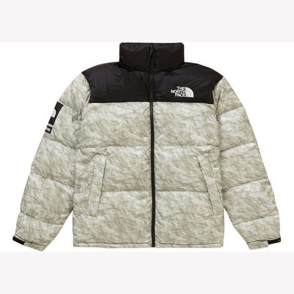 シュプリーム ノースフェイス 偽物 シュプリーム The North Face Paper Print Nuptse シュプリーム コート