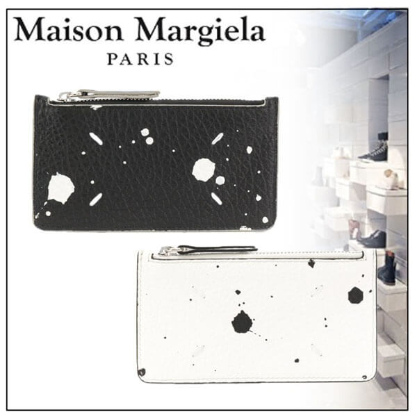 マルジェラ 財布 コピー Maison Margiela メゾンマルジェラ 新作 ペイント カードホルダー ウォレット S56UI0143P3169