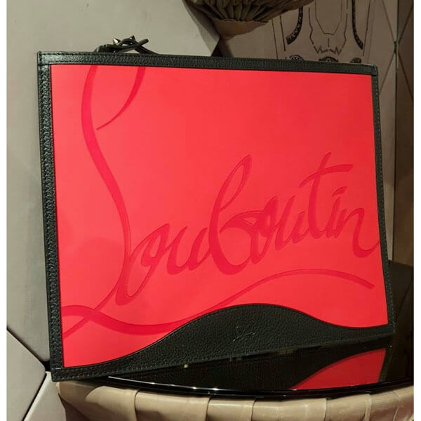 ルブタン クラッチ バッグ コピー◆Christian Louboutin メンズ◆クラッチバッグ◆レザー◆ロゴ 