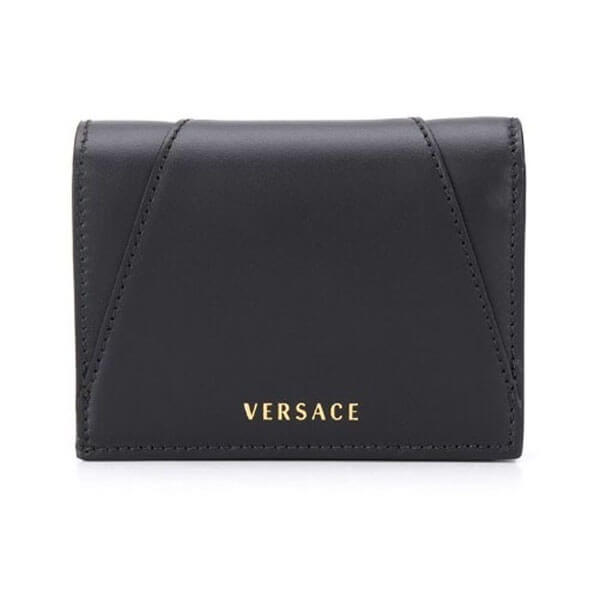 ヴェルサーチ 偽物 財布【VERSACE】Virtus Bifold Wallet ブラック