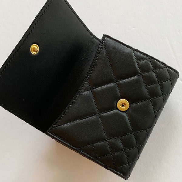 ヴェルサーチ 財布 コピー★VERSACE*Nappa Leather Bifold Wallet 二つ折り メデューサ財布