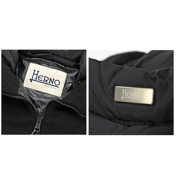 ヘルノ コピー HERNO★ウール切替 PADDED COAT PI0822D｜Black PI0822D 33220