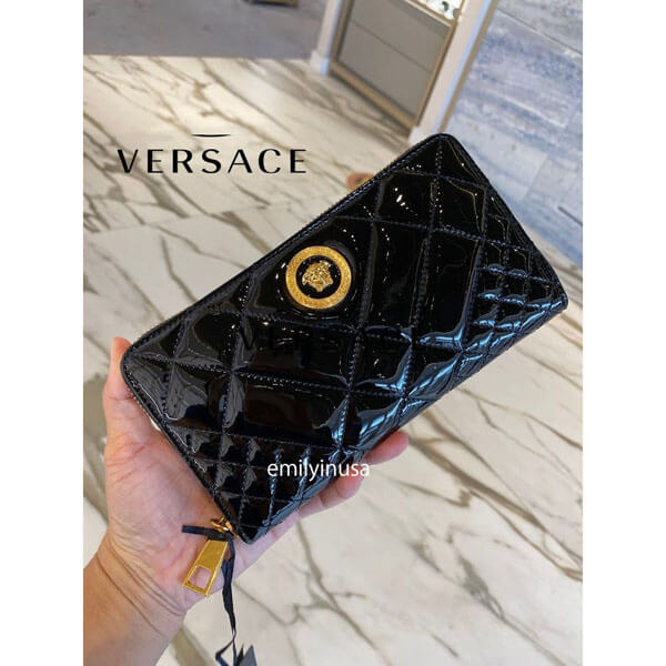 ヴェルサーチ 偽物 財布 VERSACE*Medusa head wallet