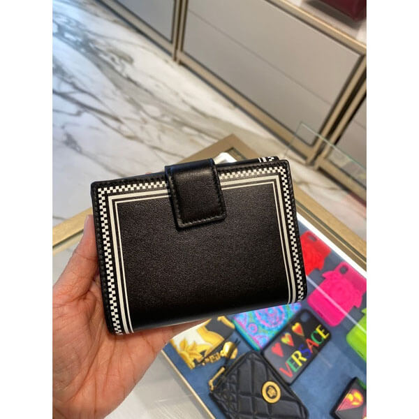 ヴェルサーチ 財布 コピー 二つ折り VERSACE*90s Vintage Logo Bifold Wallet