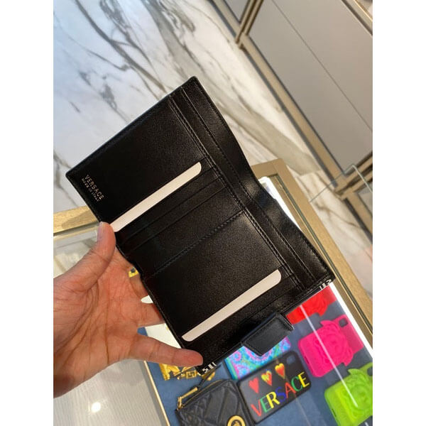 ヴェルサーチ 財布 コピー 二つ折り VERSACE*90s Vintage Logo Bifold Wallet