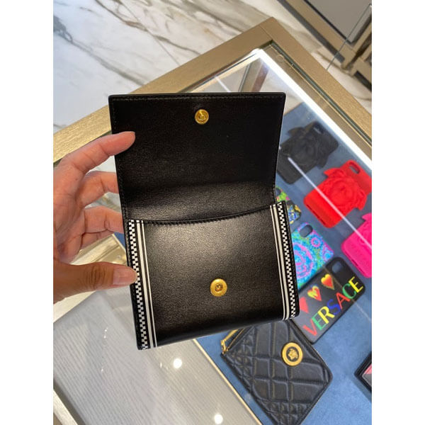 ヴェルサーチ 財布 コピー 二つ折り VERSACE*90s Vintage Logo Bifold Wallet