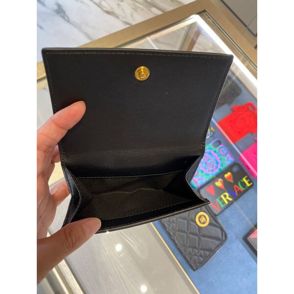 ヴェルサーチ 財布 コピー 二つ折り VERSACE*90s Vintage Logo Bifold Wallet