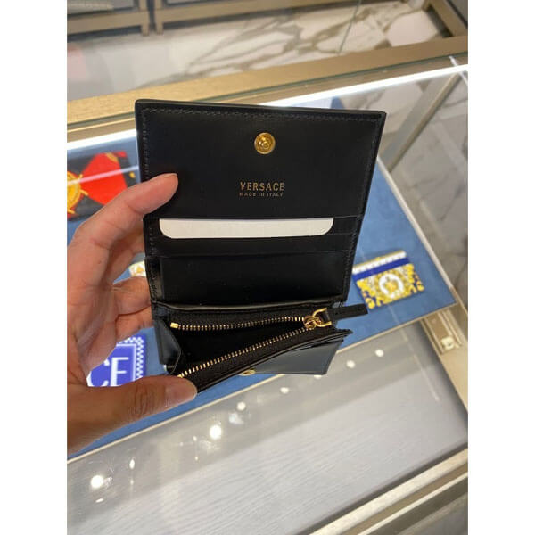 ヴェルサーチ 偽物 財布 VERSACE*Love Versace Print Bifold Wallet