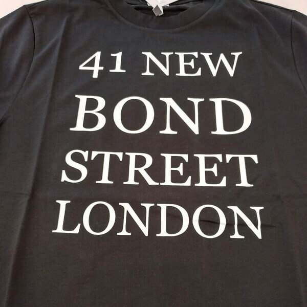 ロエベ 偽物 Tシャツ ロエベ BOND STREET ＆ロゴプリントコットンTシャツ UNISEX