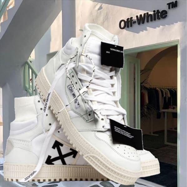 【OFF white スニーカー 偽物】20/21AW新作 OFF COURT 3.0 ハイトップ スニーカー