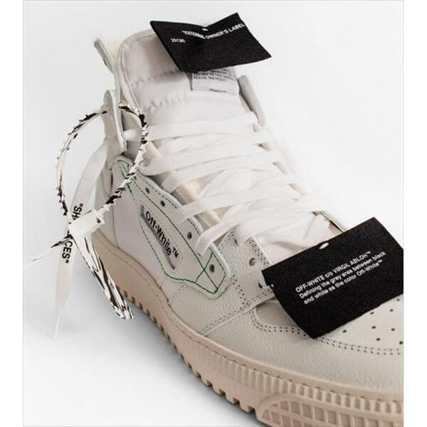 【OFF white スニーカー 偽物】20/21AW新作 OFF COURT 3.0 ハイトップ スニーカー