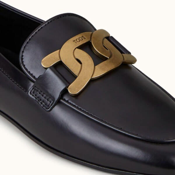 トッズ 靴 偽物 TOD'S☆KATE LOAFERS IN LEATHER ケイトローファー☆送料込