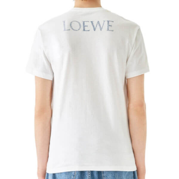 ロエベ コピー Tシャツ ロエベ★ロゴ Loewe Letters Tシャツ H6299700SI