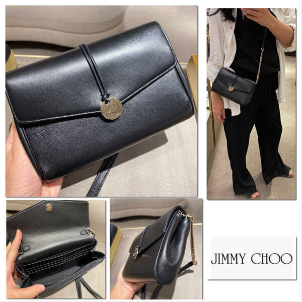 ジミーチュウ 財布 偽物【JIMMY CHOO】BRIA☆ウォレット☆Crossbody