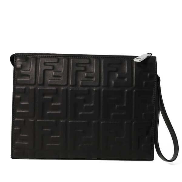 フェンディ バッグ コピー フェンディ  FF Embossed Clutch