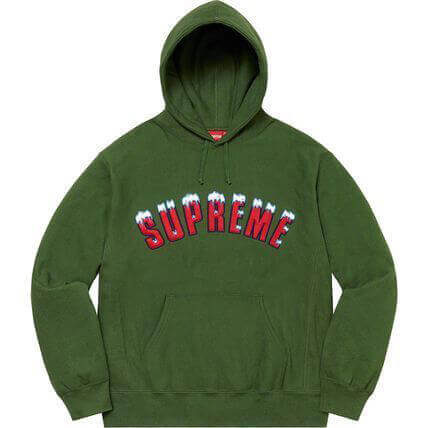 supreme ボックス ロゴ パーカー 偽物 送料無料 シュプリーム Icy Arc Hooded Sweatshirt AW21