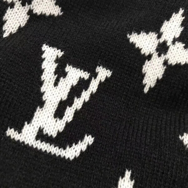 supreme ニット 帽 偽物 シュプリーム Vuitton Big Logo Knit キャップ