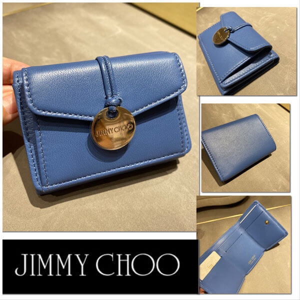 ジミーチュウ 財布 偽物 JIMMY CHOO☆【完売間近】MINI WALLET ミニ 財布 / gold