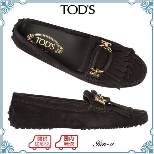 トッズ 靴 コピー★TOD'S★ゴンミーニ スエード ドライビングシューズ