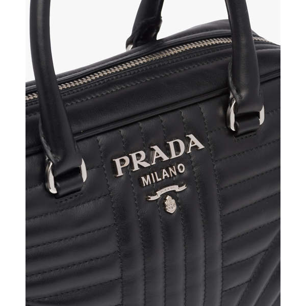 プラダ ダイアグラム 偽物 PRADA【入手困難】大人気 ダイアグラム レザーハンドバッグ 全色 1BB113_2D91_F0009_V_MOI