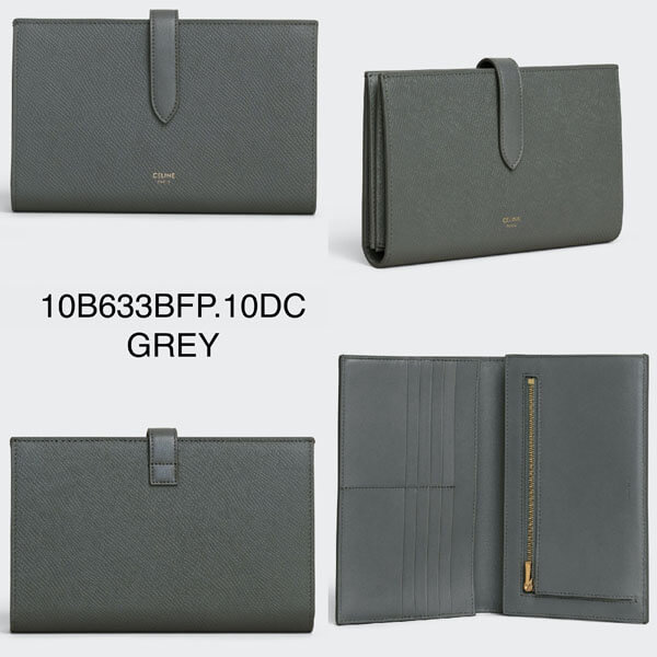 セリーヌ 財布 コピーセリーヌ【入手困難】人気STRAP WALLET Lサイズ 長財布 パスポート 10B633BFP