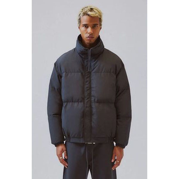 fog essentials タグ 偽物 フィアオブゴッド エッセンシャルズ FW19 FOG FEAR OF GOD ESSENTIAL PUFFER JACKET BLACK MEN'S