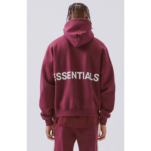 エッセンシャル パーカー 偽物 フィアオブゴッド FW18 FOG FEAR OF GOD ESSENTIALS PULLOVER HOODIE BURGUNDY