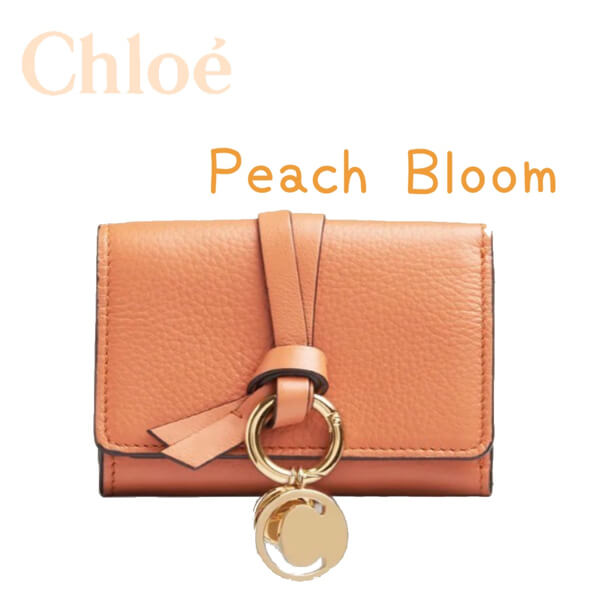 クロエ 最新 財布 偽物【CHLOE】「ALPHABET」トリフォールドウォレット