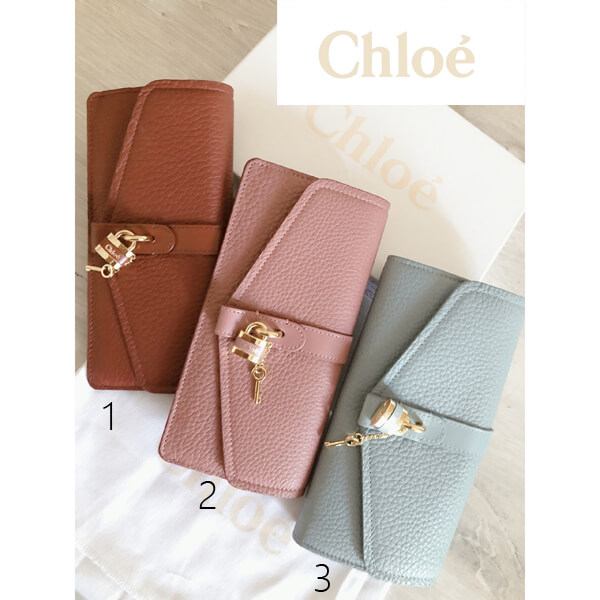 クロエ 偽物 財布【アウトレット】Chloe長財布ロングウォレットABYアビーシリーズ