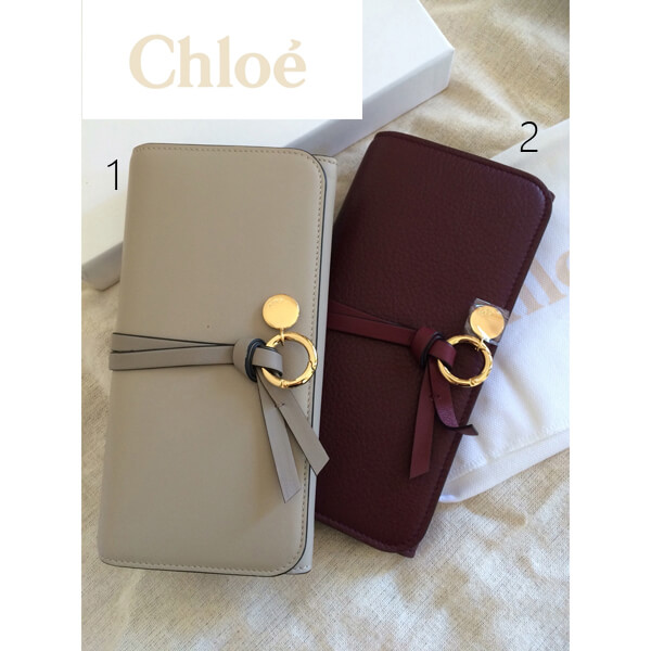 クロエ 偽物 財布 【アウトレット】Chloe チャーム付きロングウオレット現品限り♪