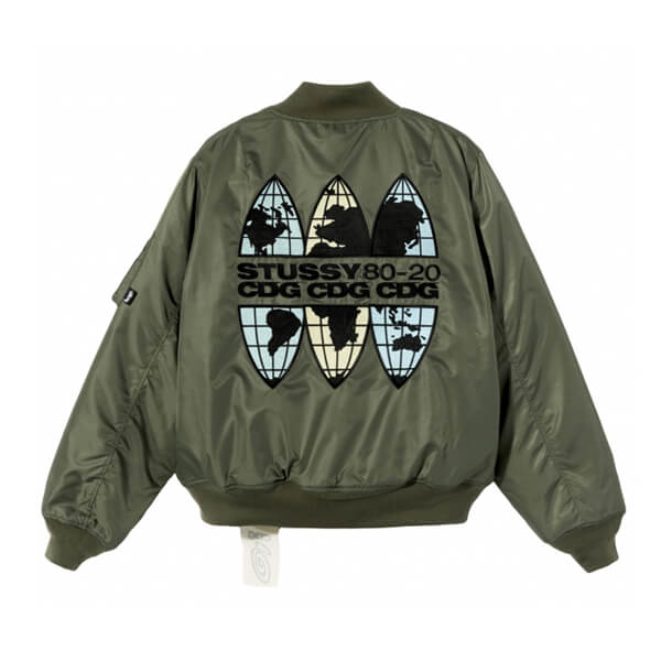 CDG × STUSSY 偽物 コムデギャルソン コピー MA-1BOMBER JACKET COMME des GARCONS