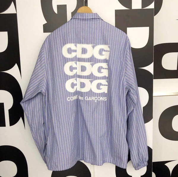 コムデギャルソン 偽物 CDG ストライプ コーチジャケット 2カラー COMME des GARCONS