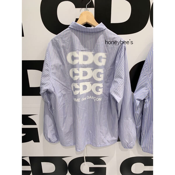 コムデギャルソン 偽物 CDG ストライプ コーチジャケット 2カラー COMME des GARCONS