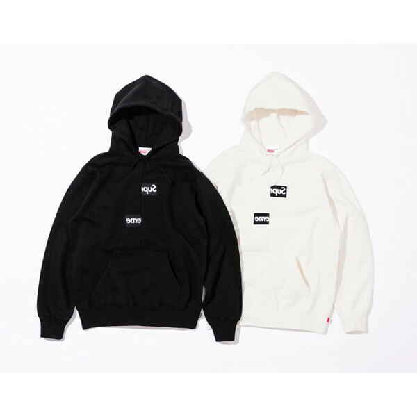 シュプリーム × CDG - BOX LOGO シュプリーム コムデギャルソン パーカー 偽物 ボックスロゴ