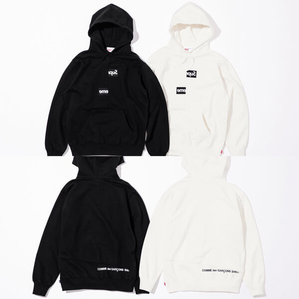 シュプリーム × CDG - BOX LOGO シュプリーム コムデギャルソン パーカー 偽物 ボックスロゴ