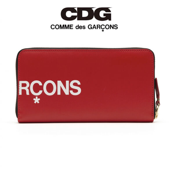 コムデギャルソン 財布 偽物 COMME des GARCONS Wallet Huge Logo コムデギャルソン 長財布