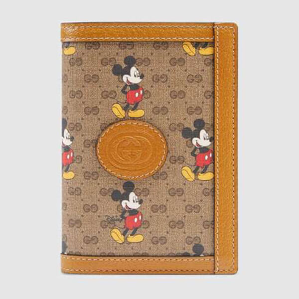 ドナルドダックディズニーxグッチ 財布 コピー グッチ☆Disneyコラボ Passport Case ミッキーマウス Beige 602538 HWUBM 8559