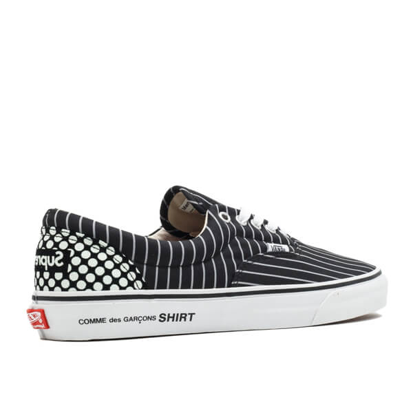 ヴァンズｘシュプリーム 偽物★Vans Era シュプリーム CDG Pinstripe Navy★VN0W3CEG4