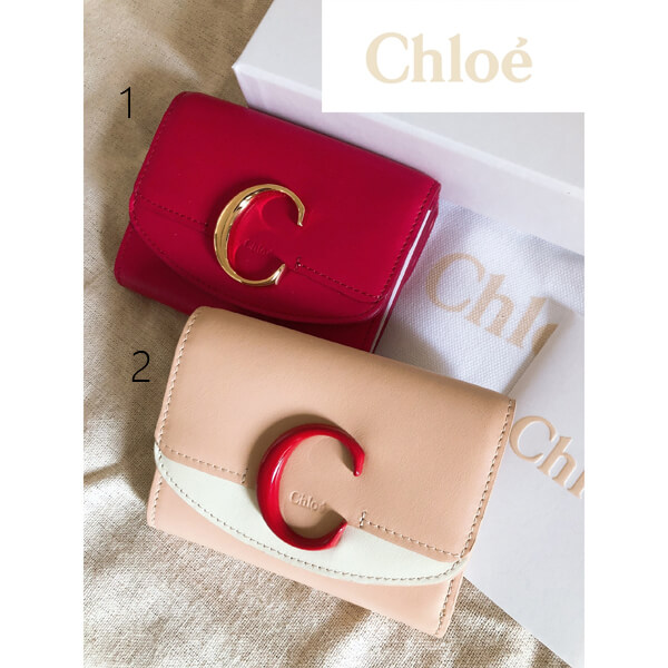 クロエ 偽物 財布 【アウトレット】Chloe クロエシー♪三つ折り財布♪ミニ財布