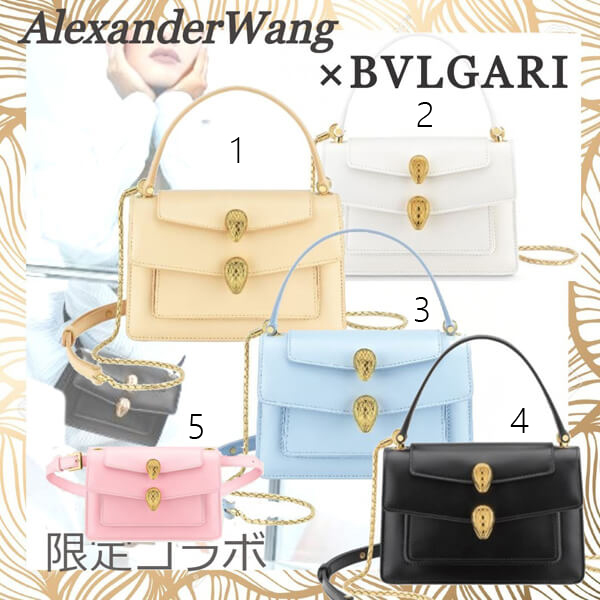 ブルガリ バッグ 偽物 ブルガリ ALEXANDER WANGコラボ商品 ベルトバッグ Pink