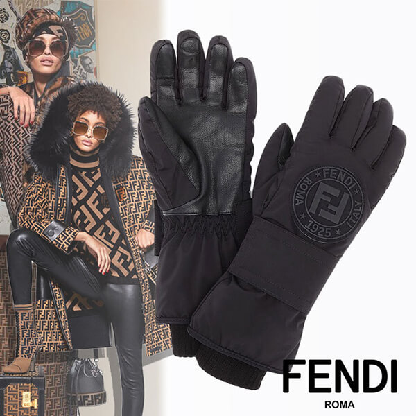 フェンディ 手袋 コピー SKI GLOVES テックナイロン スキーグローブ FAD029AEQJF0GME