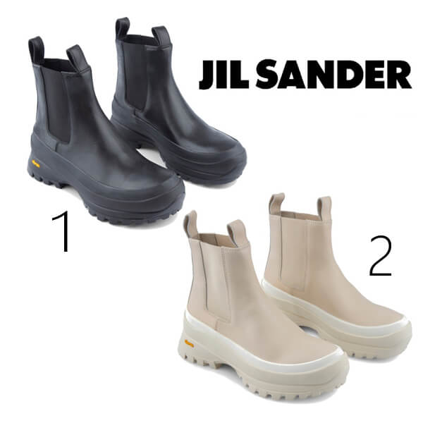 *Jil Sander*ジルサンダー 革靴 コピー チェルシー アンクルブーツ 2色 国内発送