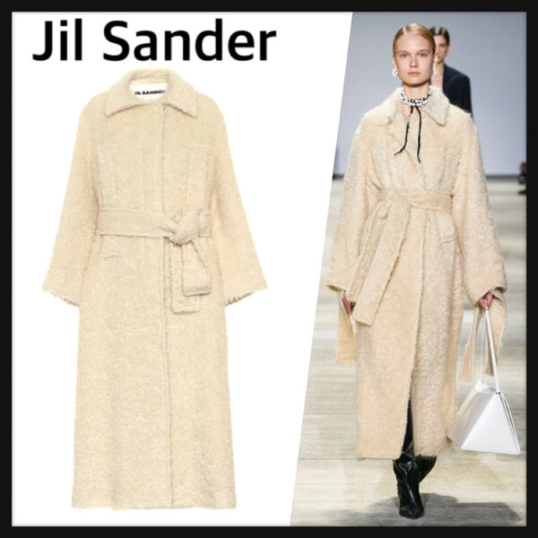 ジルサンダー コート コピー★JIL SANDER★モヘアロングコート